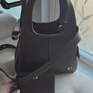 Elegant Brown Leather Handbag